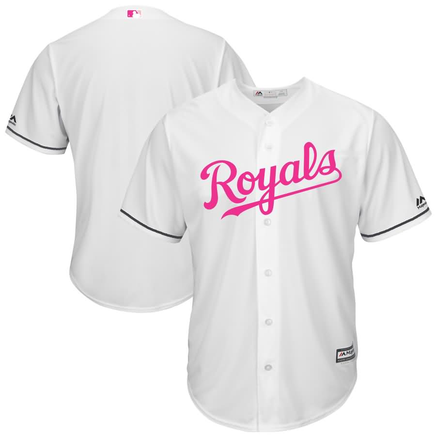 Kansas City Royals Majestic Mother's Day Cool Base Replica Team Jersey - White