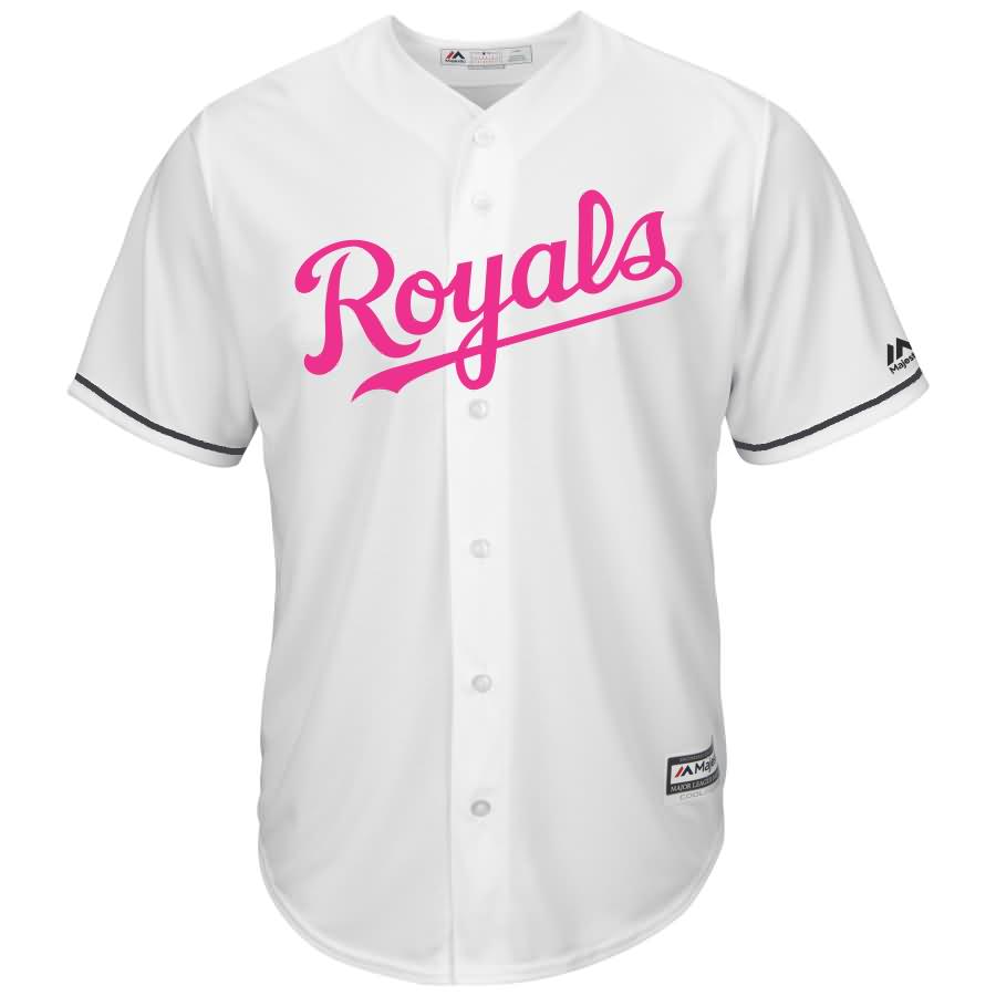 Kansas City Royals Majestic Mother's Day Cool Base Replica Team Jersey - White