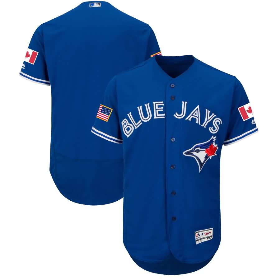 Toronto Blue Jays Majestic 2018 Stars & Stripes Flex Base Team Jersey - Royal