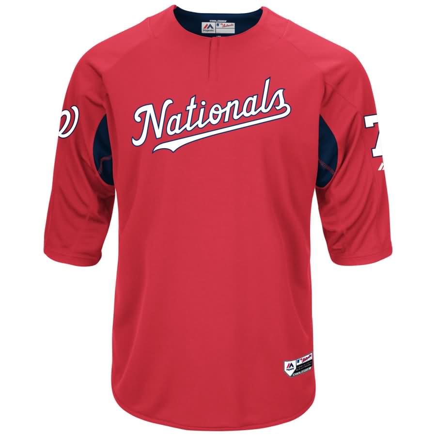 Trea Turner Washington Nationals Majestic Authentic Collection On-Field Player Batting Practice Jersey - Red