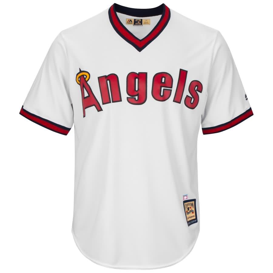 Rod Carew Los Angeles Angels Majestic Cool Base Cooperstown Player Jersey - White