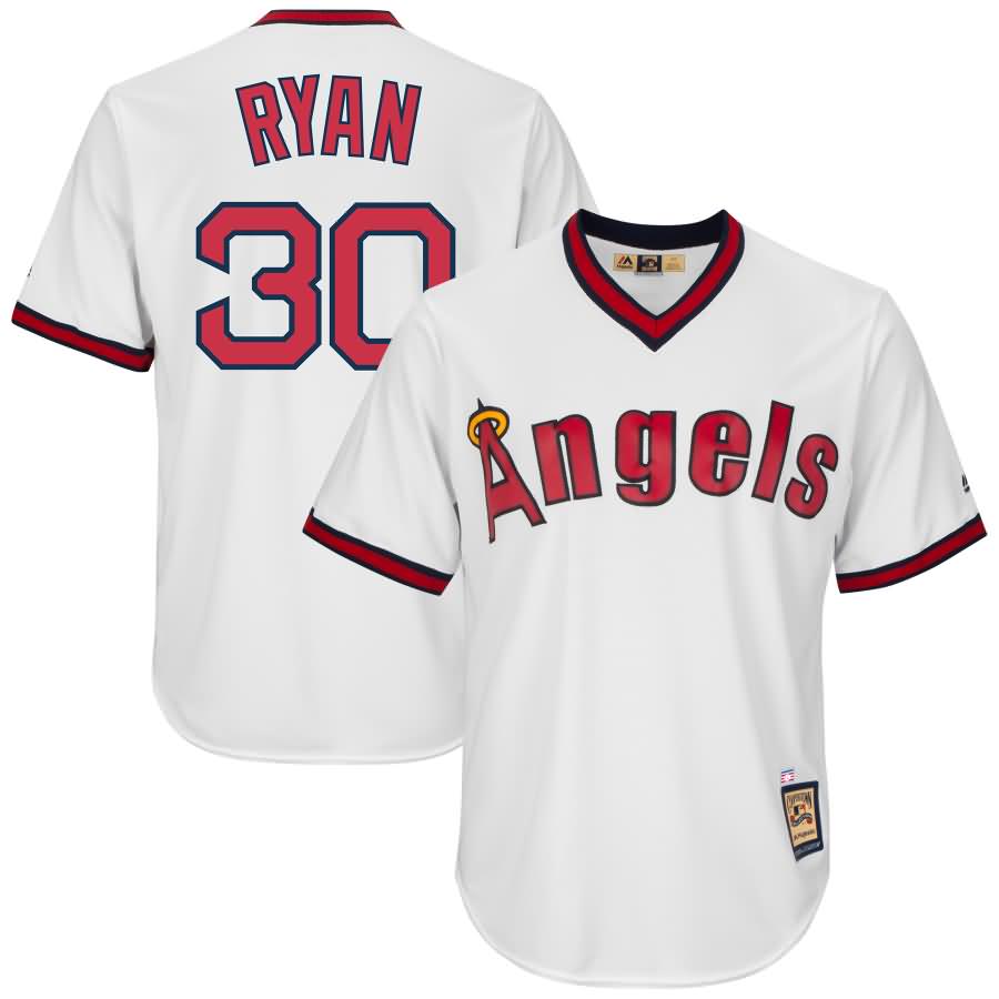 Nolan Ryan Los Angeles Angels Majestic Cooperstown Collection Cool Base Player Jersey - White