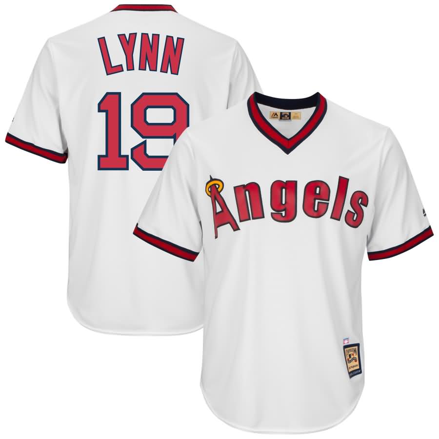 Fred Lynn Los Angeles Angels Majestic Cooperstown Collection Cool Base Player Jersey - White