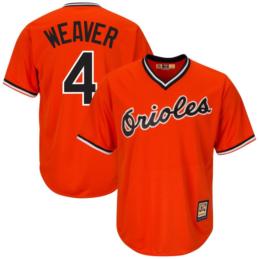 Earl Weaver Baltimore Orioles Majestic Cool Base Cooperstown Player Jersey - Orange