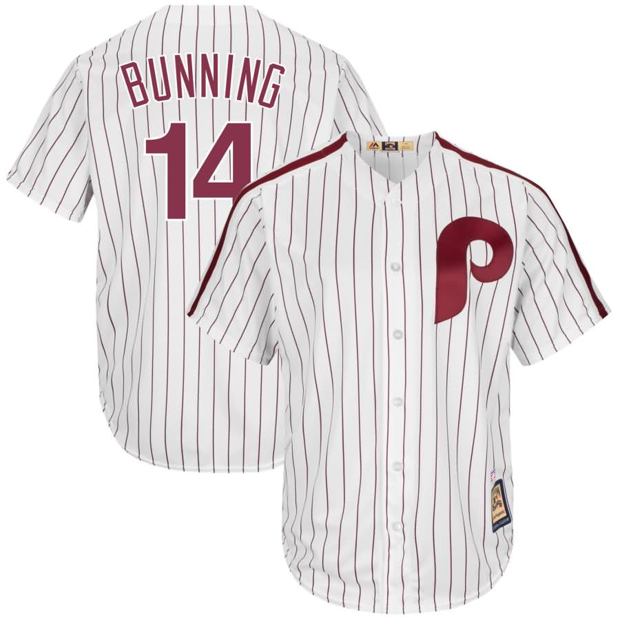 Jim Bunning Philadelphia Phillies Majestic Cooperstown Collection Cool Base Player Jersey - White