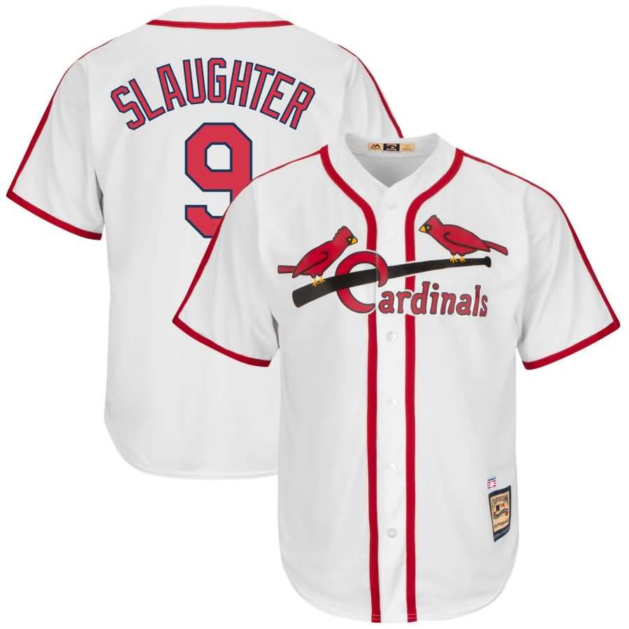 Enos Slaughter St. Louis Cardinals Majestic Cooperstown Collection Cool Base Player Jersey - White