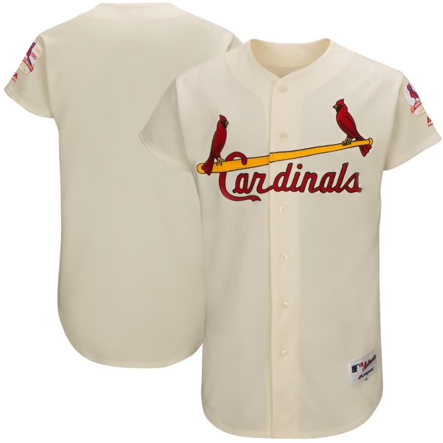 St. Louis Cardinals Majestic 1967 Turn Back the Clock Flex Base Team Jersey - Tan