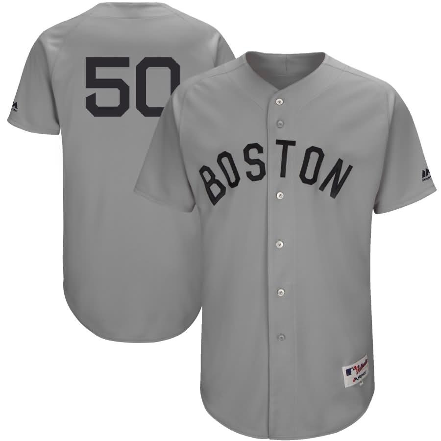 Mookie Betts Boston Red Sox Majestic Turn Back the Clock Authentic Player Jersey - Gray