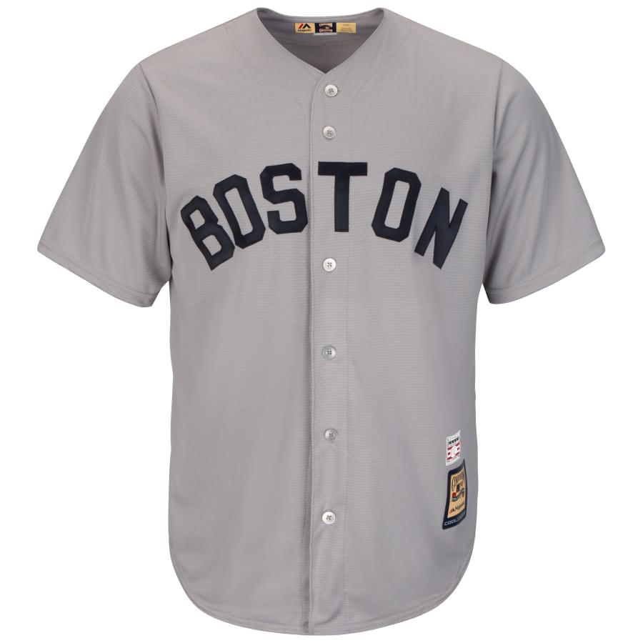 George Kell Boston Red Sox Majestic Cooperstown Collection Cool Base Player Jersey - Gray