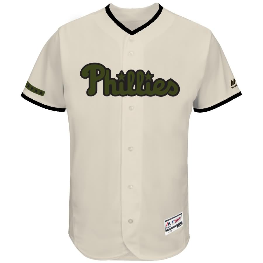 Philadelphia Phillies Majestic 2017 Memorial Day Authentic Collection Flex Base Team Jersey - White