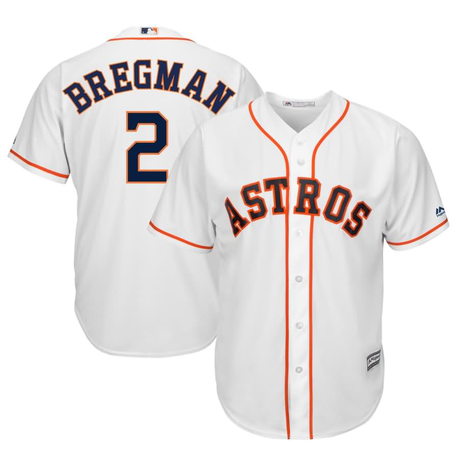 Alex Bregman Houston Astros Majestic Home Official Cool Base Player Replica Jersey - White