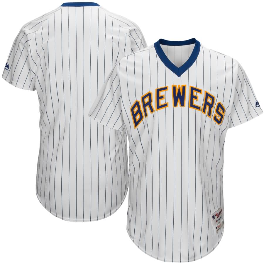 Milwaukee Brewers Majestic 1982 Turn Back the Clock Authentic Team Jersey - White