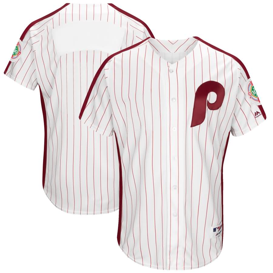 Philadelphia Phillies Majestic 1983 Turn Back the Clock Authentic Team Jersey - White