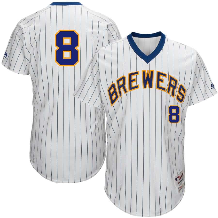 Ryan Braun Milwaukee Brewers Majestic 1982 Turn Back the Clock Authentic Player Jersey - White