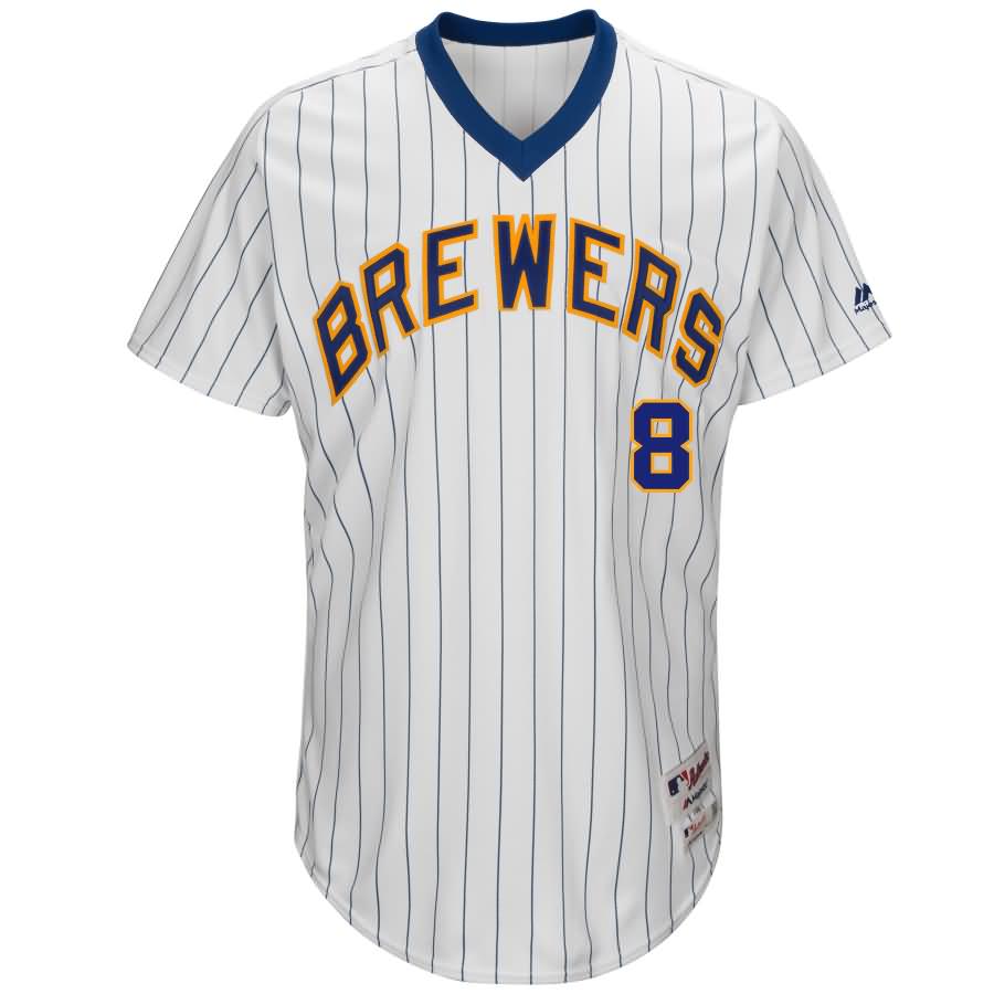 Ryan Braun Milwaukee Brewers Majestic 1982 Turn Back the Clock Authentic Player Jersey - White