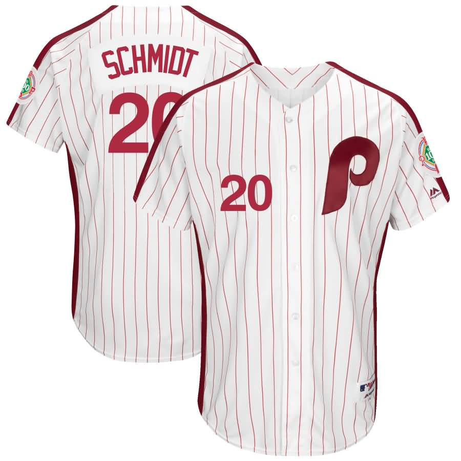 Mike Schmidt Philadelphia Phillies Majestic 1983 Turn Back the Clock Authentic Player Jersey - White