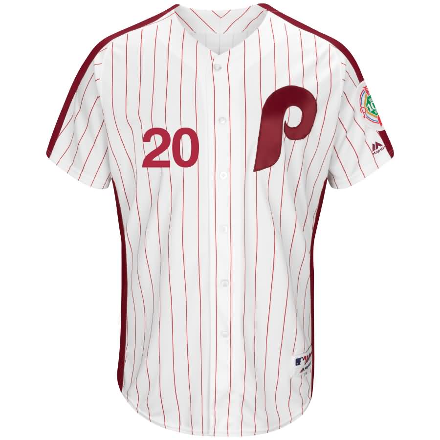 Mike Schmidt Philadelphia Phillies Majestic 1983 Turn Back the Clock Authentic Player Jersey - White