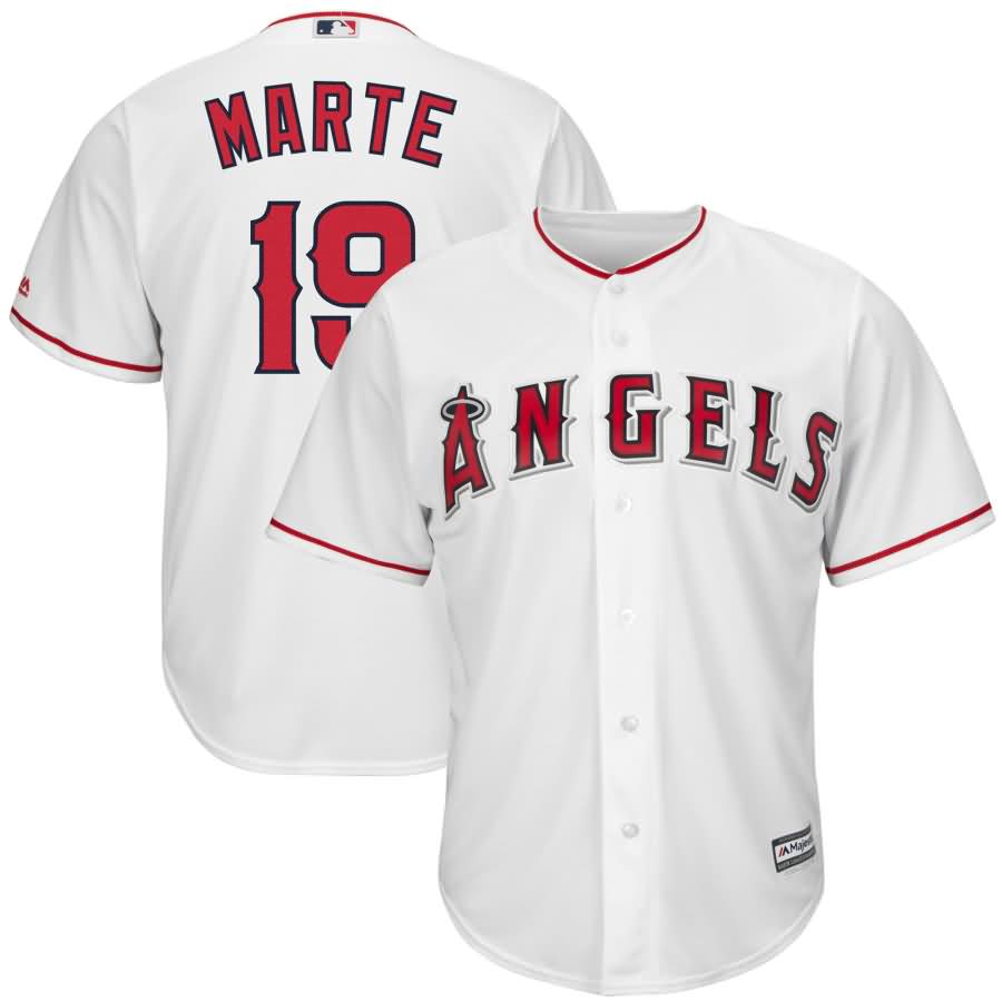 Jefry Martﾨﾦ Los Angeles Angels Majestic Home Cool Base Replica Player Jersey - White