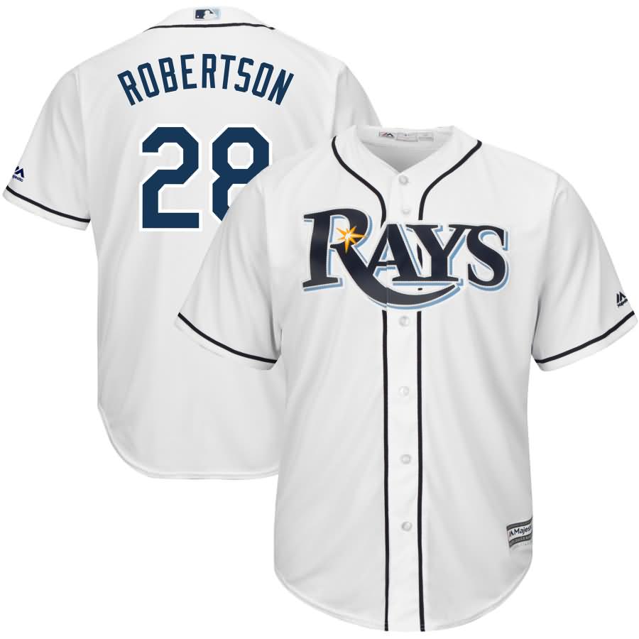 Daniel Robertson Tampa Bay Rays Majestic Home Cool Base Replica Player Jersey - White