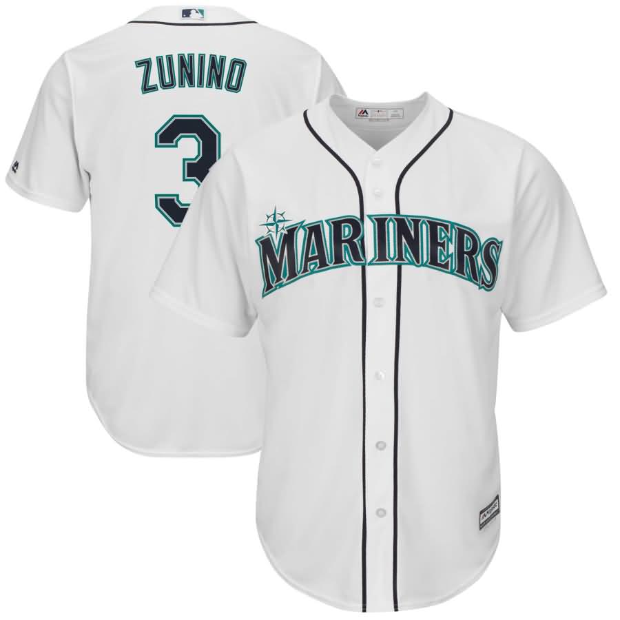 Mike Zunino Seattle Mariners Majestic Cool Base Home Player Jersey - White