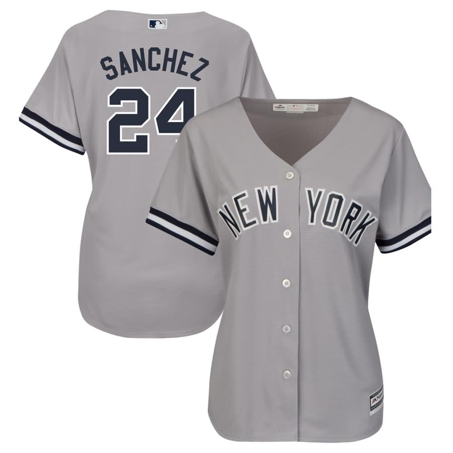 Gary Sanchez New York Yankees Majestic Women's Cool Base Player Jersey - Gray