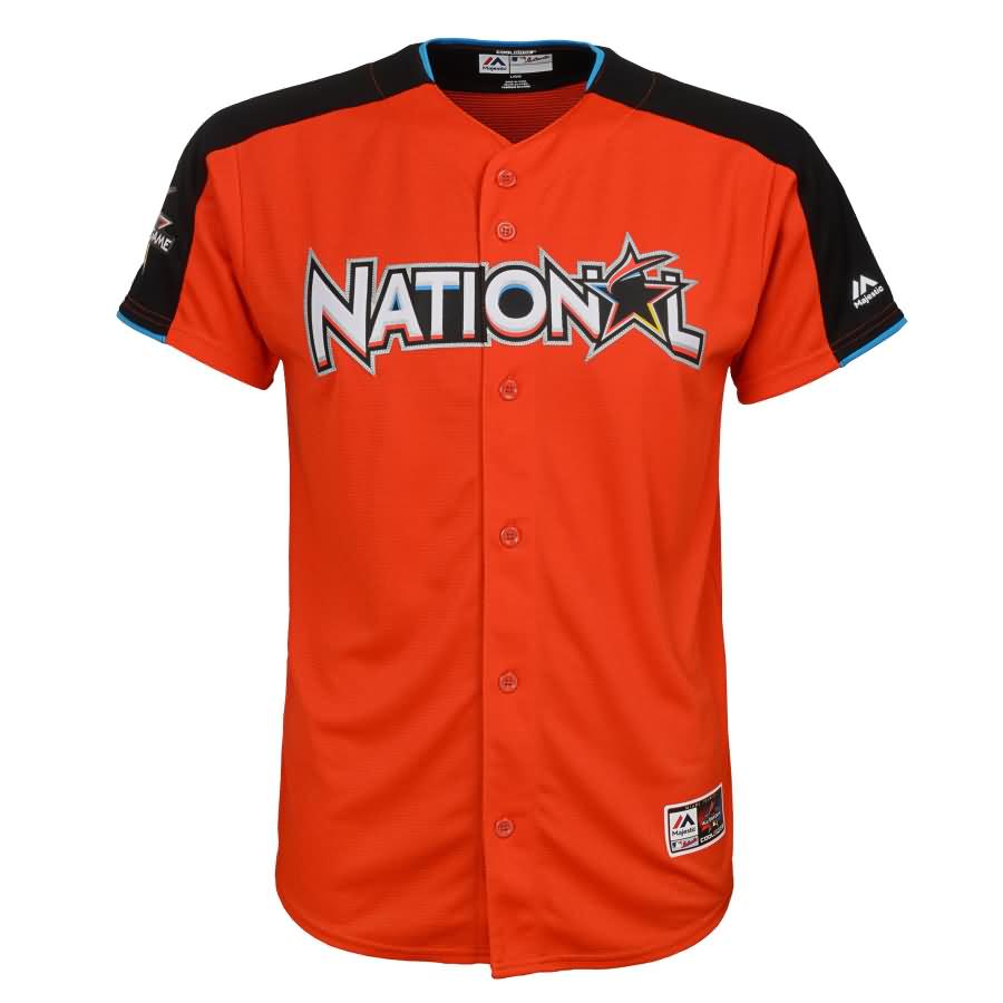 Clayton Kershaw National League Majestic Youth 2017 MLB All-Star Game Home Run Derby Jersey - Orange