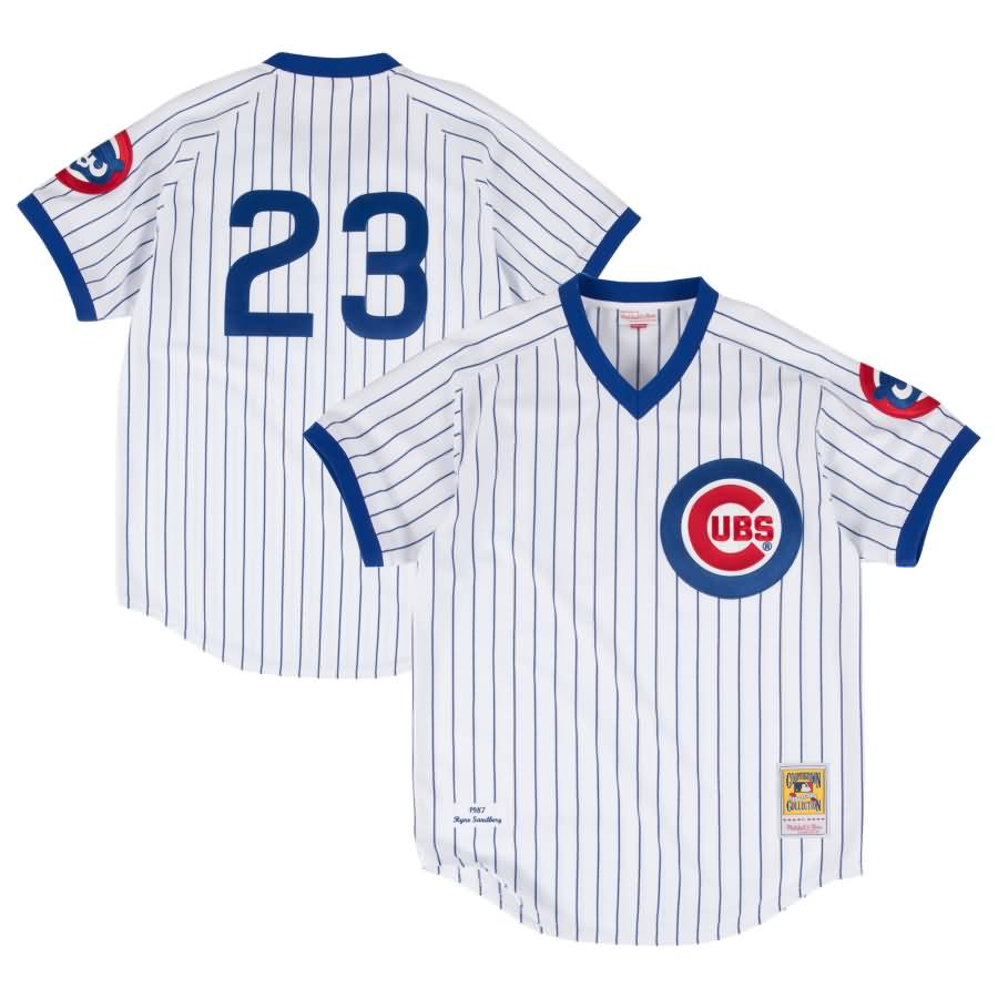 Ryne Sandberg Chicago Cubs Mitchell & Ness Authentic Jersey - White