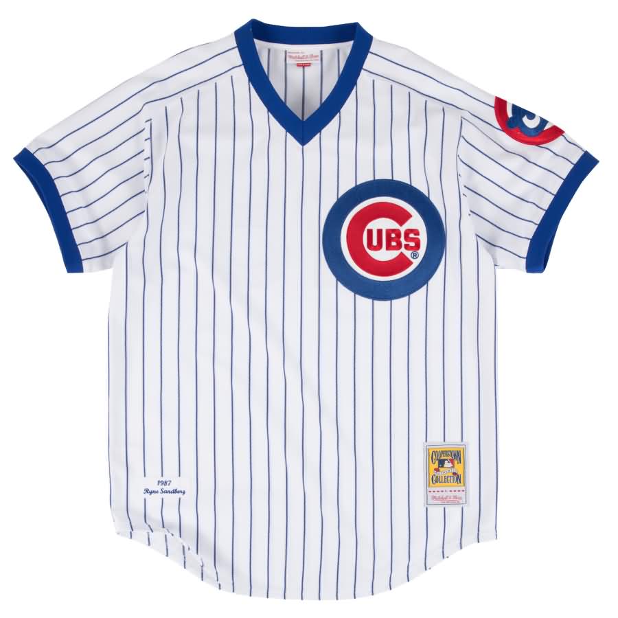 Ryne Sandberg Chicago Cubs Mitchell & Ness Authentic Jersey - White