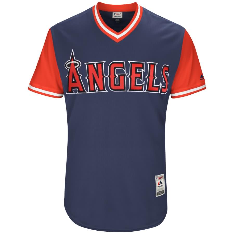 Mike Trout "Kiiiiid" Los Angeles Angels Majestic 2017 Little League World Series Authentic Players Weekend Classic Jersey - Navy/Red