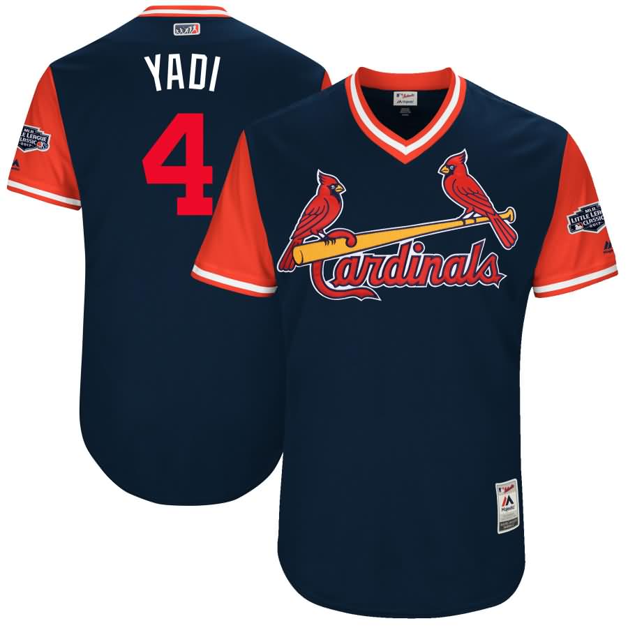 Yadier Molina "Yadi" St. Louis Cardinals Majestic 2017 Players Weekend Authentic Jersey - Navy