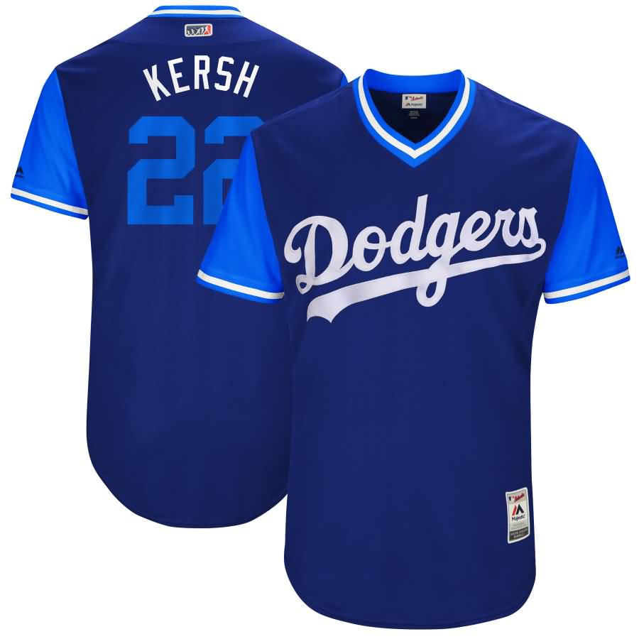 Clayton Kershaw "Kersh" Los Angeles Dodgers Majestic 2017 Little League World Series Authentic Players Weekend Classic Jersey - Royal/Light Blue