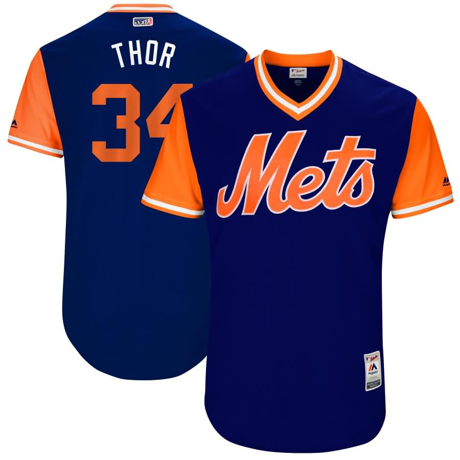 Noah Syndergaard Little League World Series Players Weekend Authentic Jersey New York Mets Majestic 2017 Players Weekend Authentic Jersey - Royal