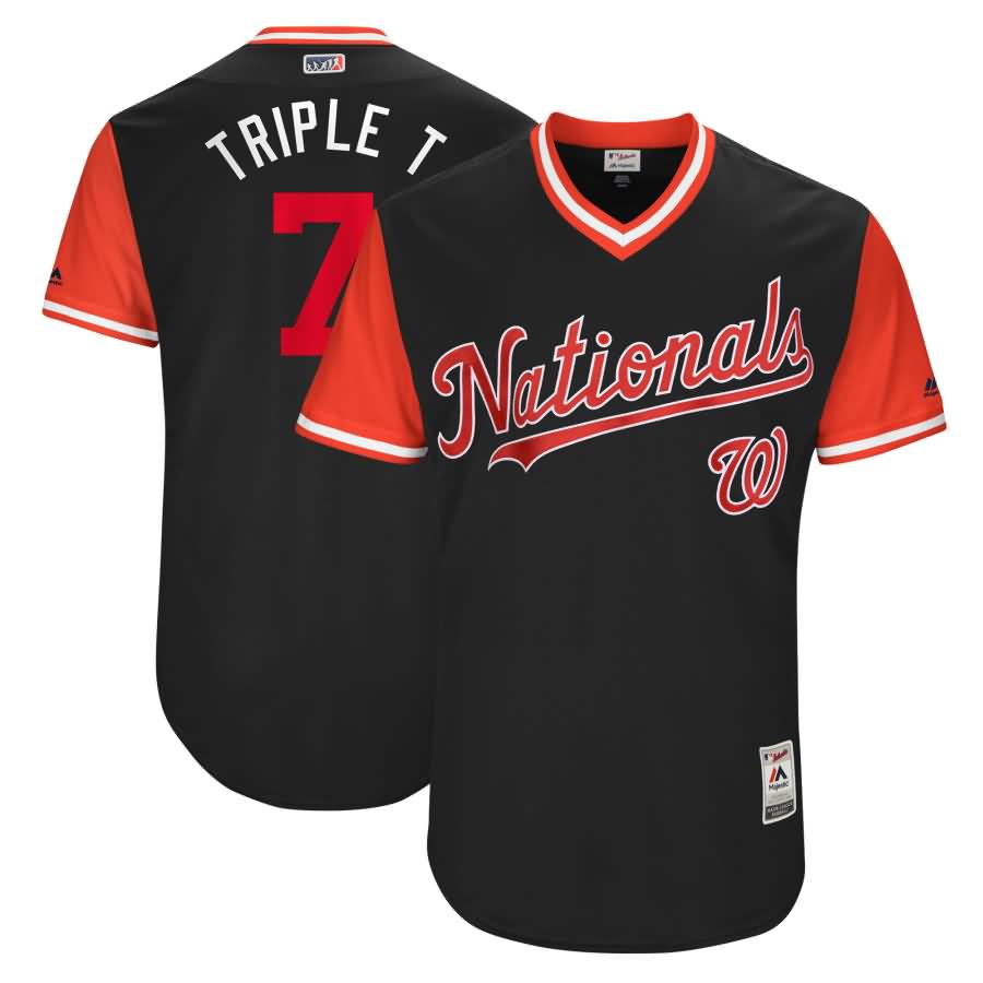 Trea Turner "Triple T" Washington Nationals Majestic 2017 Players Weekend Authentic Jersey - Navy