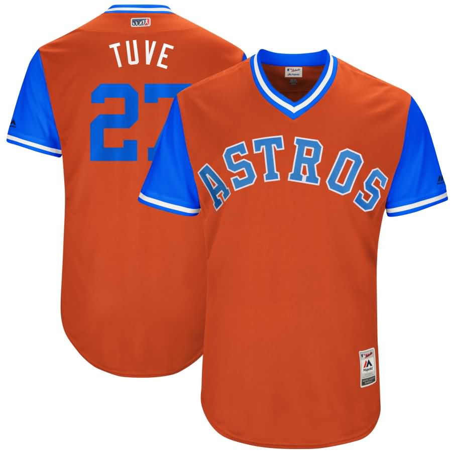 Jose Altuve "Tuve" Houston Astros Majestic 2017 Players Weekend Authentic Jersey - Orange