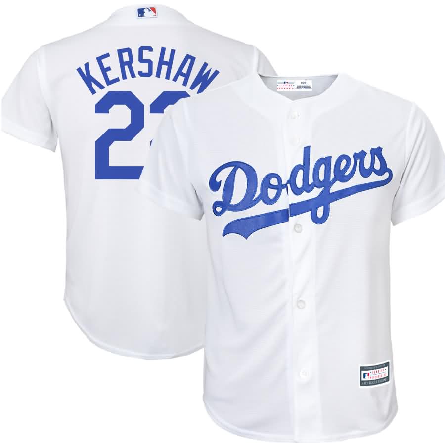 Clayton Kershaw Los Angeles Dodgers Youth Replica Player Jersey - White