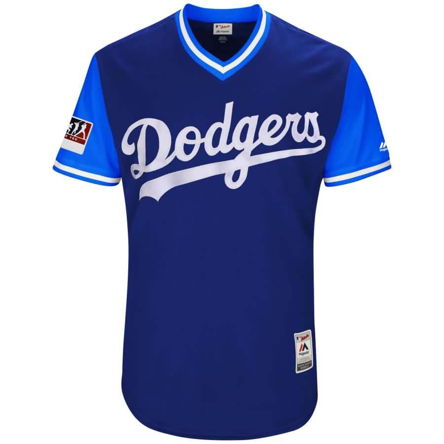 Chase Utley "Silver Fox" Los Angeles Dodgers Majestic 2018 Players' Weekend Authentic Jersey - Royal/Light Blue