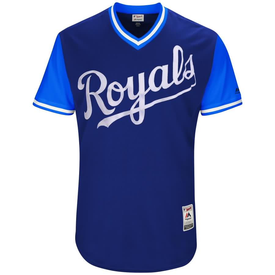 Salvador Perez "El Ni?o" Kansas City Royals Majestic 2018 Players' Weekend Authentic Jersey - Royal/Light Blue