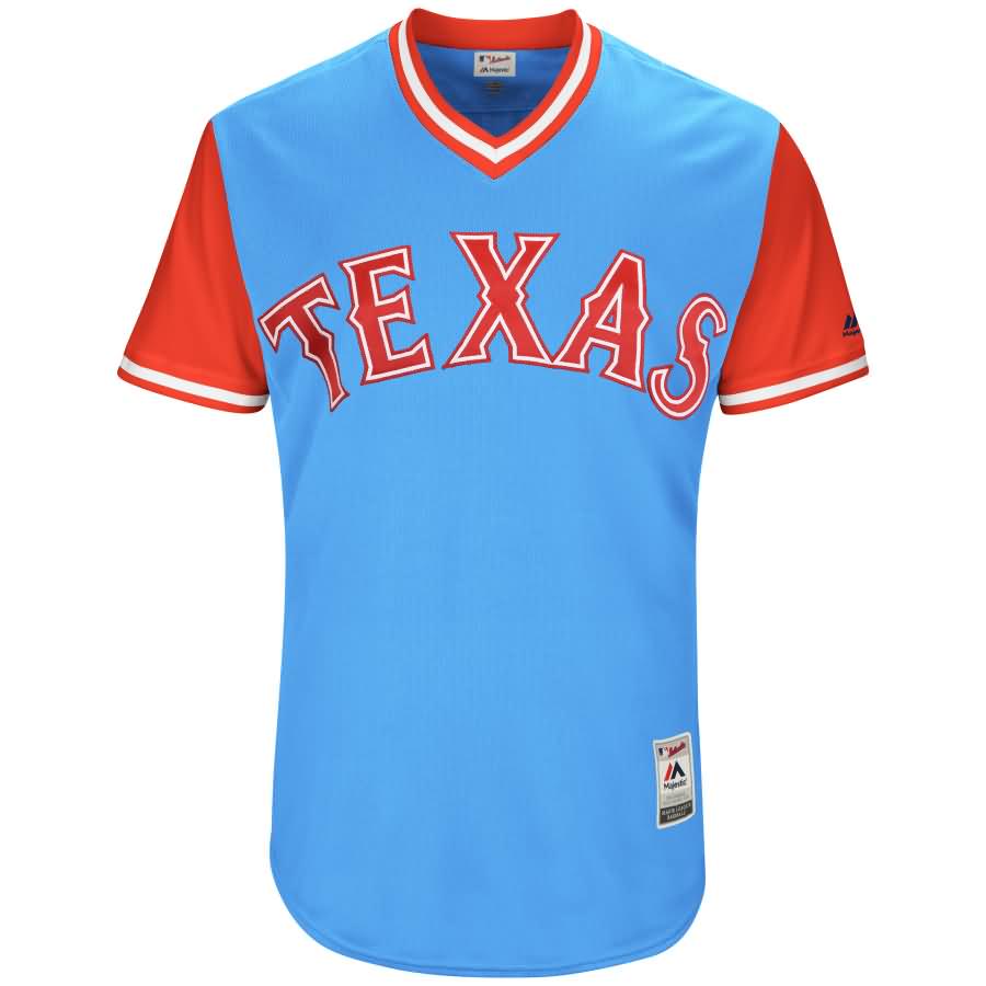 Joey Gallo "Pico de Gallo" Texas Rangers Majestic 2018 Players' Weekend Authentic Jersey - Light Blue/Red