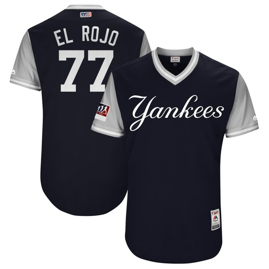 Clint Frazier "El Rojo" New York Yankees Majestic 2018 Players' Weekend Authentic Jersey - Navy/Gray