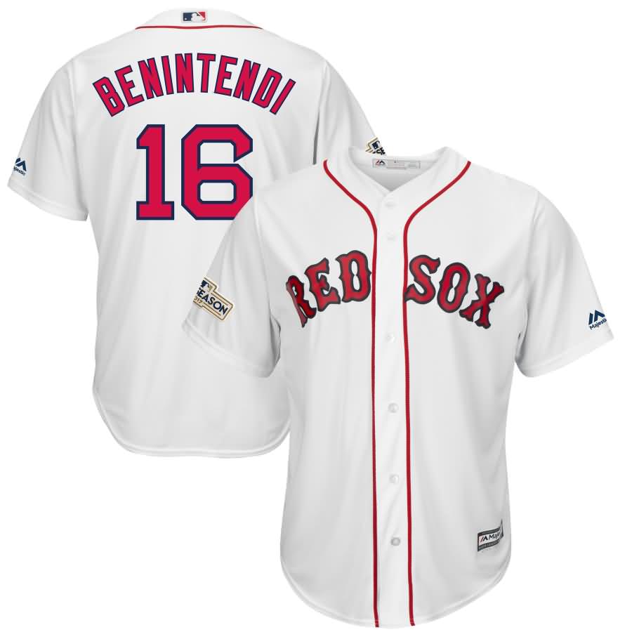 Andrew Benintendi Boston Red Sox Majestic 2017 Postseason Cool Base Player Jersey - White