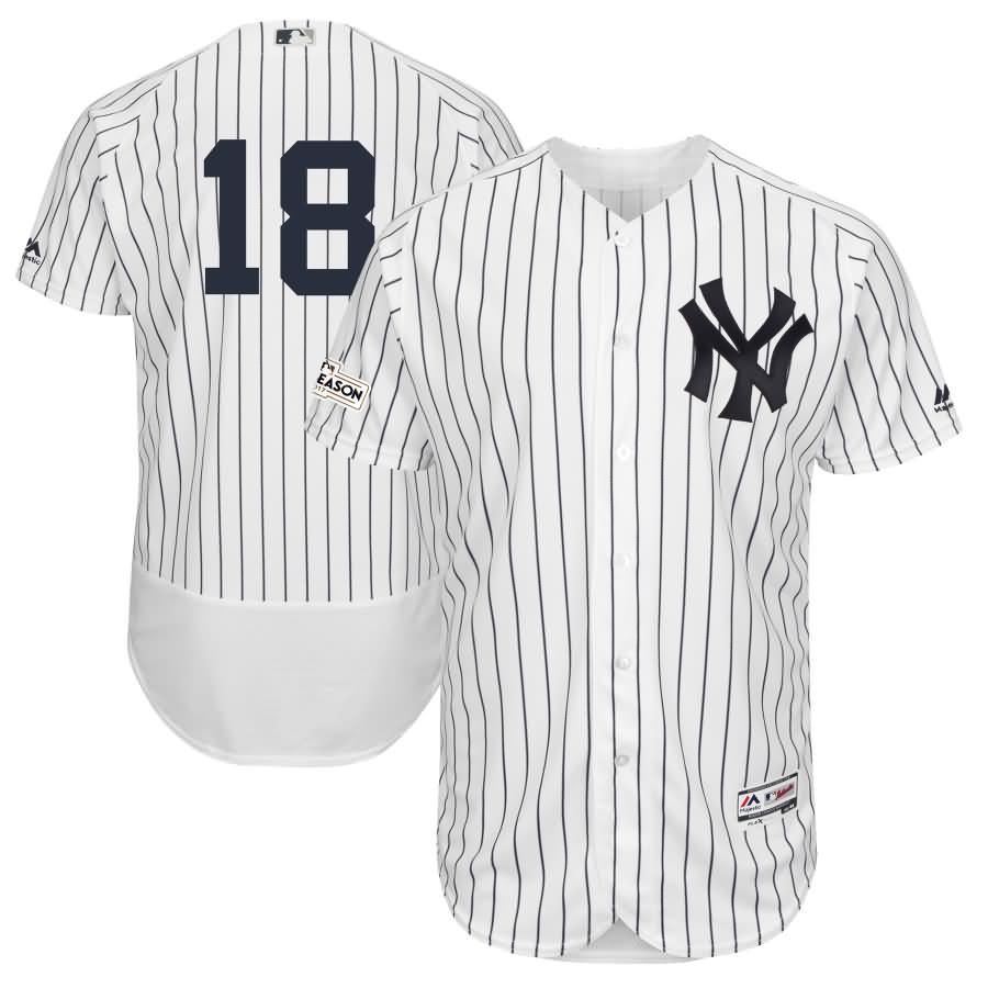 Didi Gregorius New York Yankees Majestic 2017 Postseason Flex Base Player Jersey - White