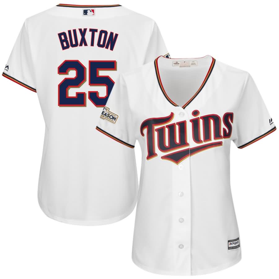 Byron Buxton Minnesota Twins Majestic Women's 2017 Postseason Cool Base Player Jersey - White