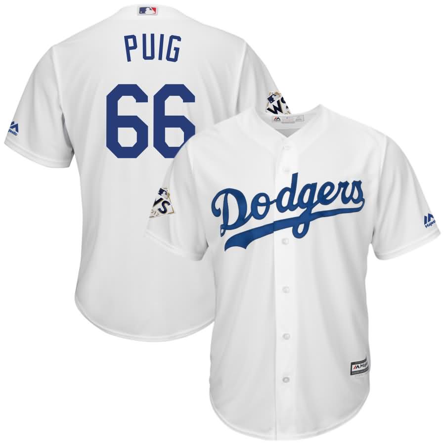 Yasiel Puig Los Angeles Dodgers Majestic 2017 World Series Bound Cool Base Player Jersey - White