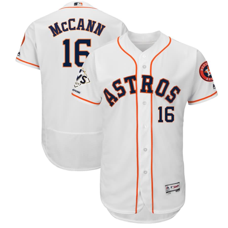 Brian McCann Houston Astros Majestic 2017 World Series Champions Flex Base Player Jersey - White