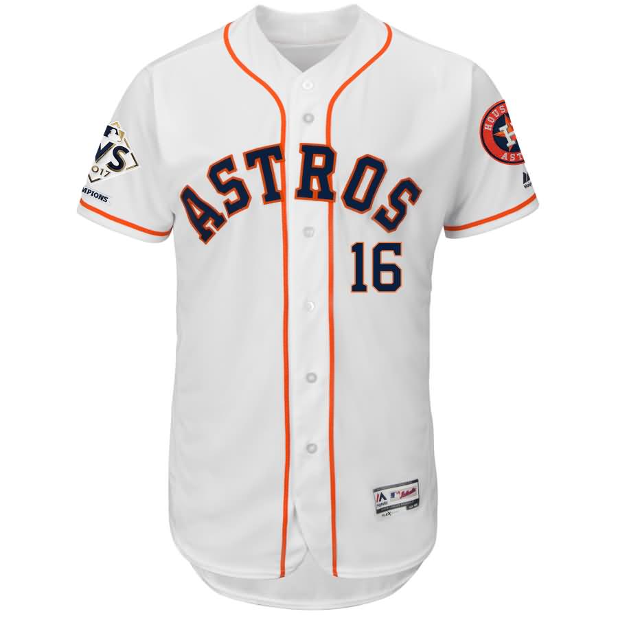 Brian McCann Houston Astros Majestic 2017 World Series Champions Flex Base Player Jersey - White