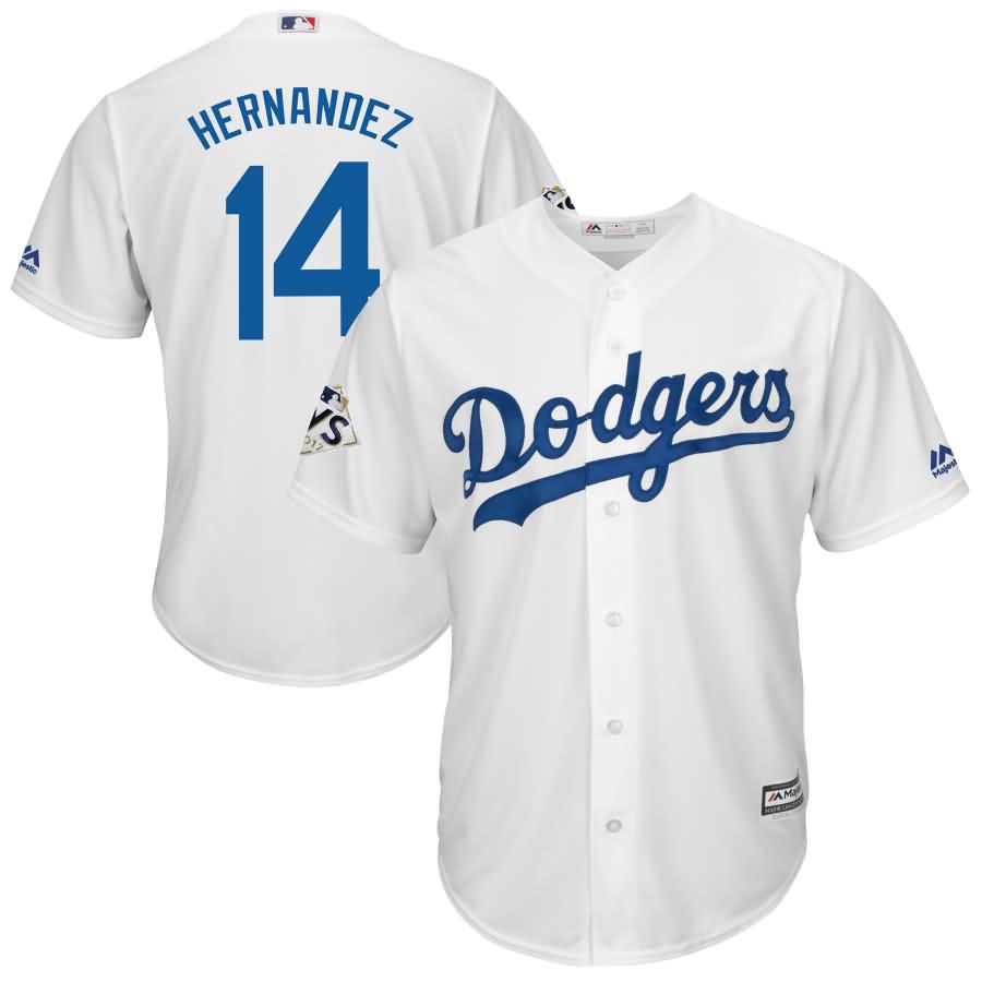 Enrique Hernandez Los Angeles Dodgers Majestic 2017 World Series Bound Cool Base Player Jersey - White