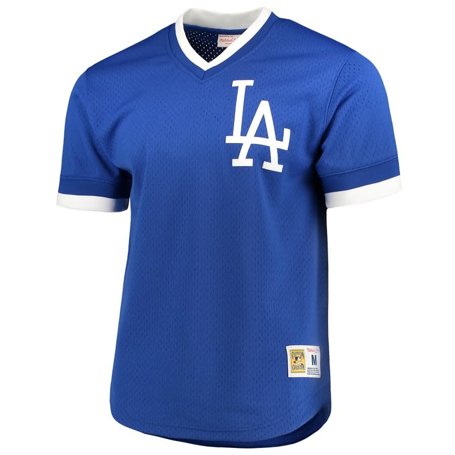 Los Angeles Dodgers Mitchell & Ness Mesh V-Neck Jersey - Royal