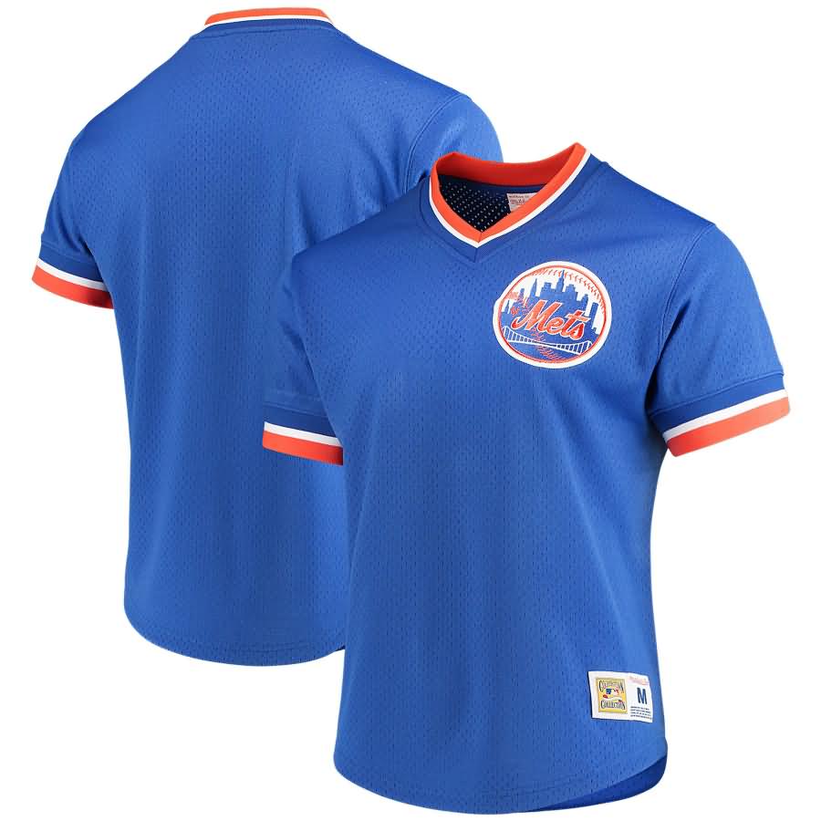 New York Mets Mitchell & Ness Mesh V-Neck Jersey - Royal