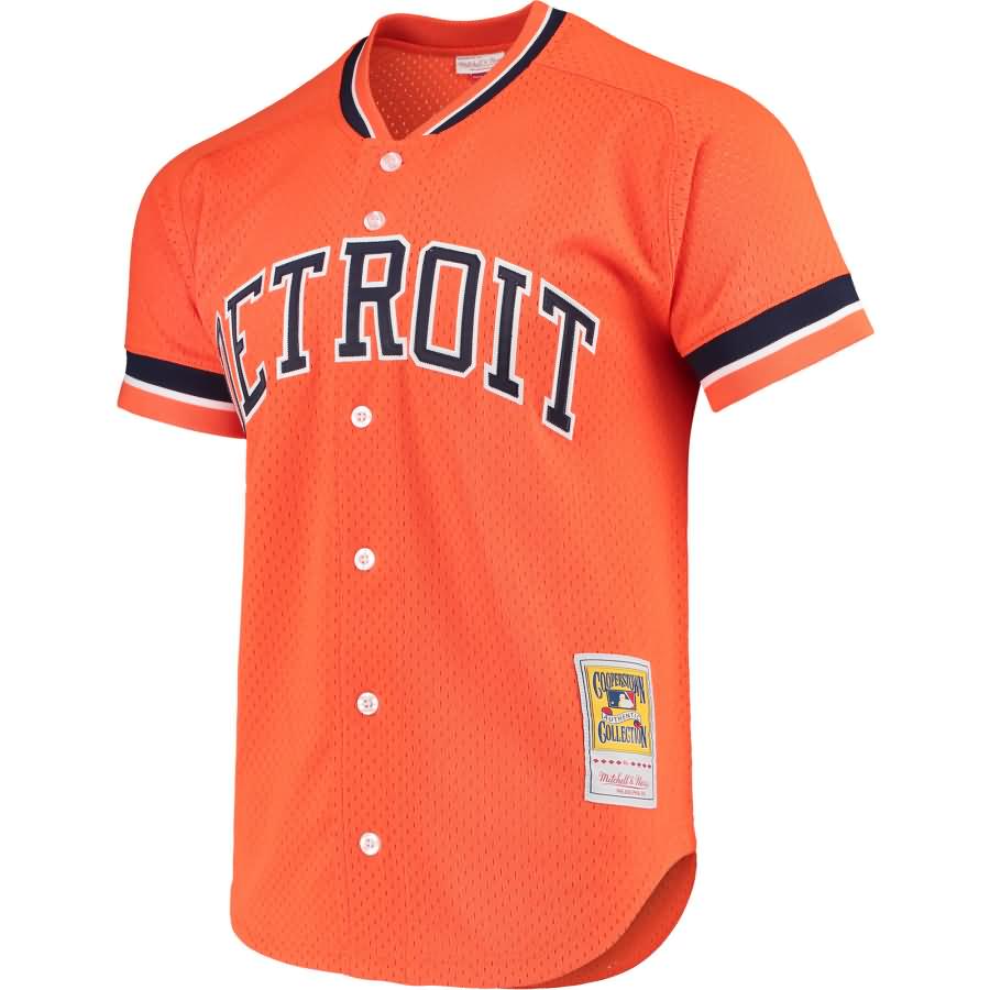 Kirk Gibson Detroit Tigers Mitchell & Ness Fashion Cooperstown Collection Mesh Batting Practice Jersey - Orange