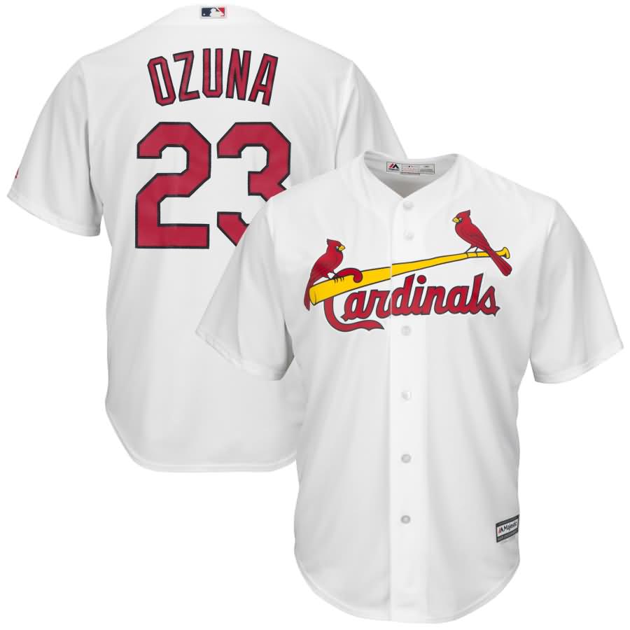 Marcell Ozuna St. Louis Cardinals Majestic Official Cool Base Player Jersey - White